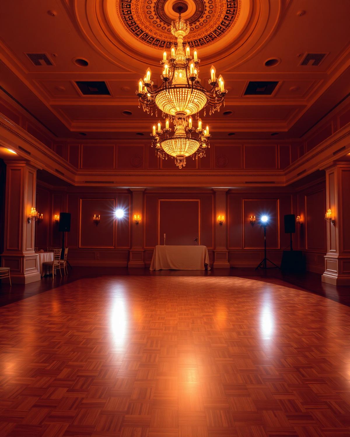 Parquet dance floor